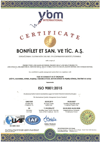 ISO 9001 Kalite Yönetim Sistemi